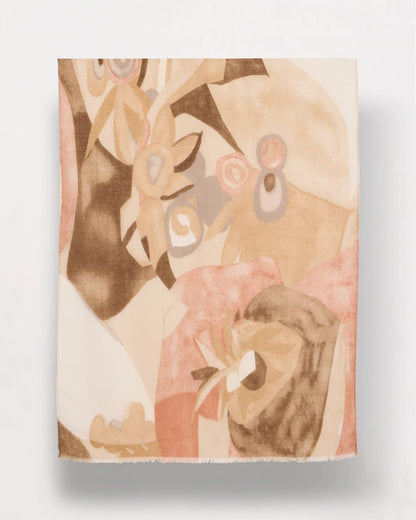 Chico's Popular | Neutral Floral Oblong Scarf