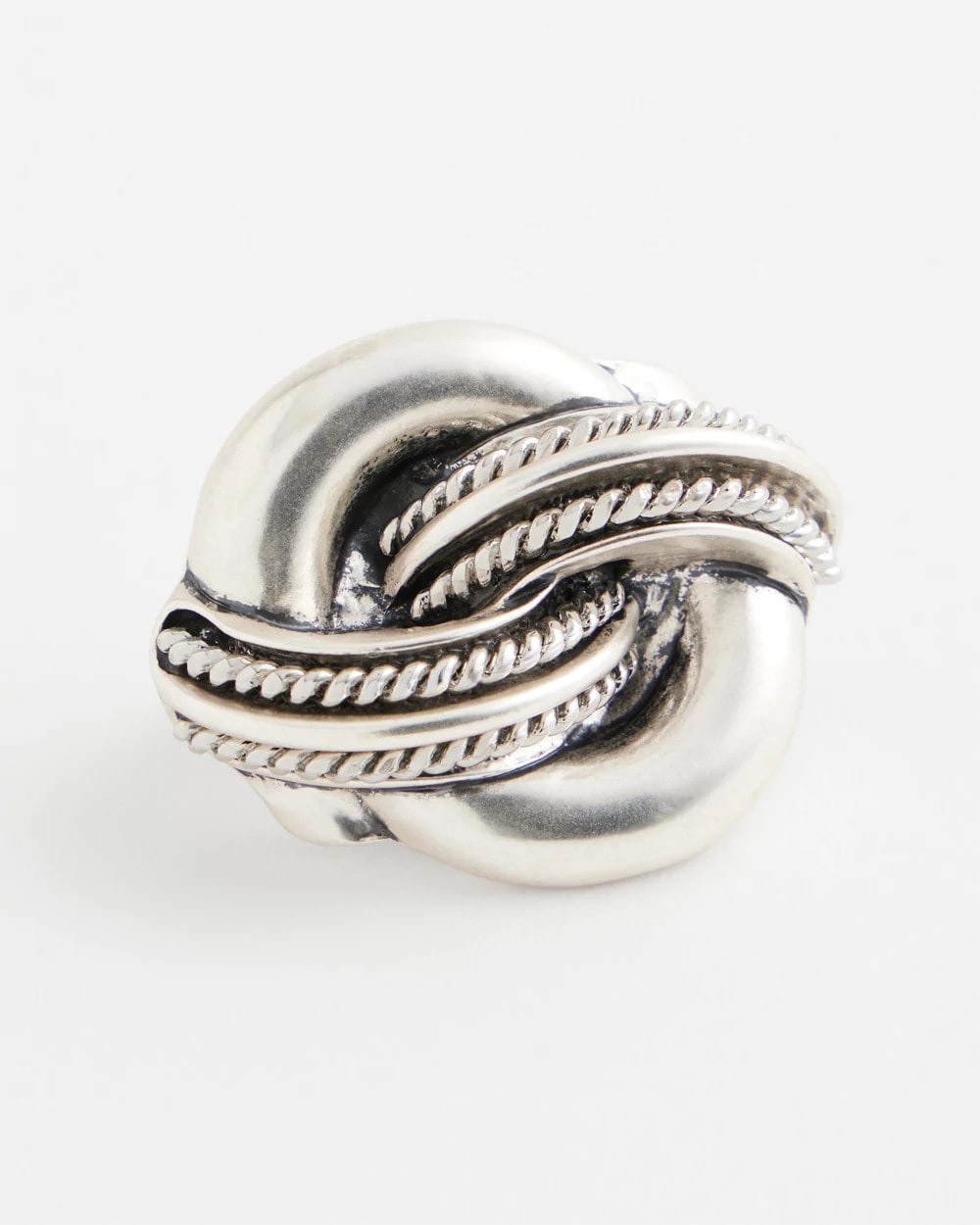 Chico's Top Pick | Silvertone Knot Scarf Ring