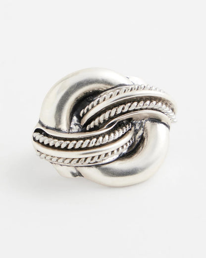 Chico's Top Pick | Silvertone Knot Scarf Ring