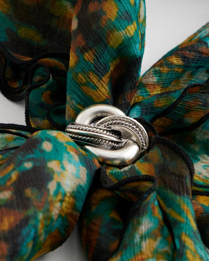 Chico's Top Pick | Silvertone Knot Scarf Ring