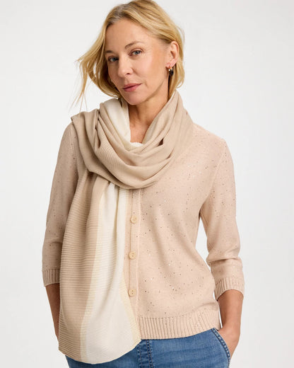 Chico's Hot Sale | Ombre Pleated Oblong Scarf