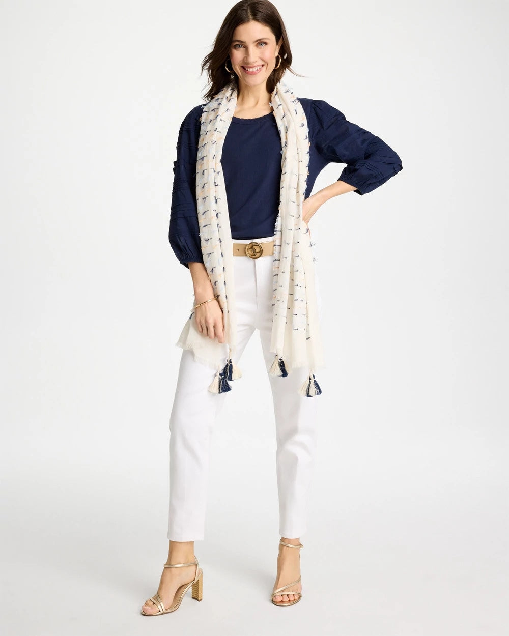 Chico's Trusted | Fringe Oblong Scarf
