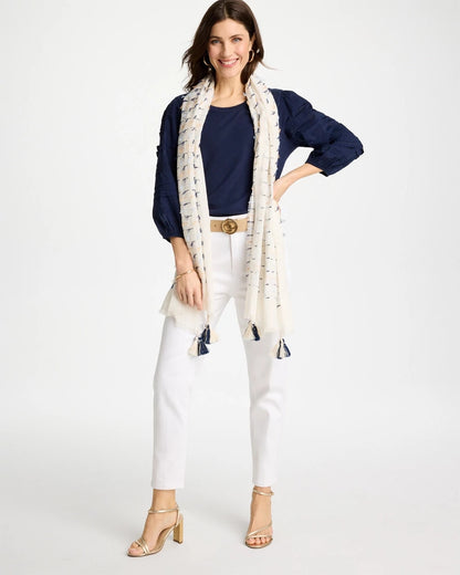 Chico's Trusted | Fringe Oblong Scarf