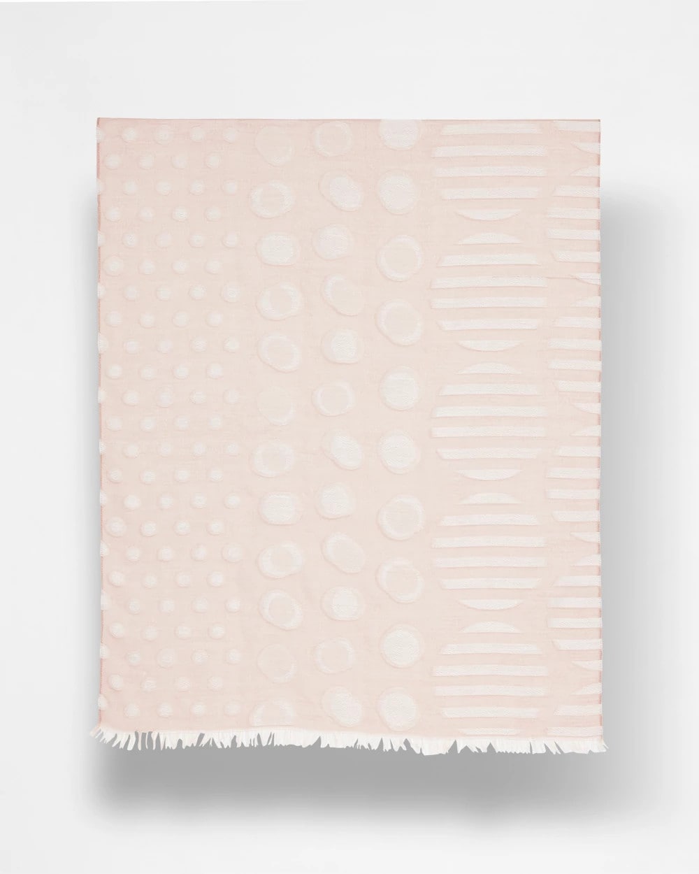 Chico's Great Value | Neutral Polka Dot Oblong Scarf