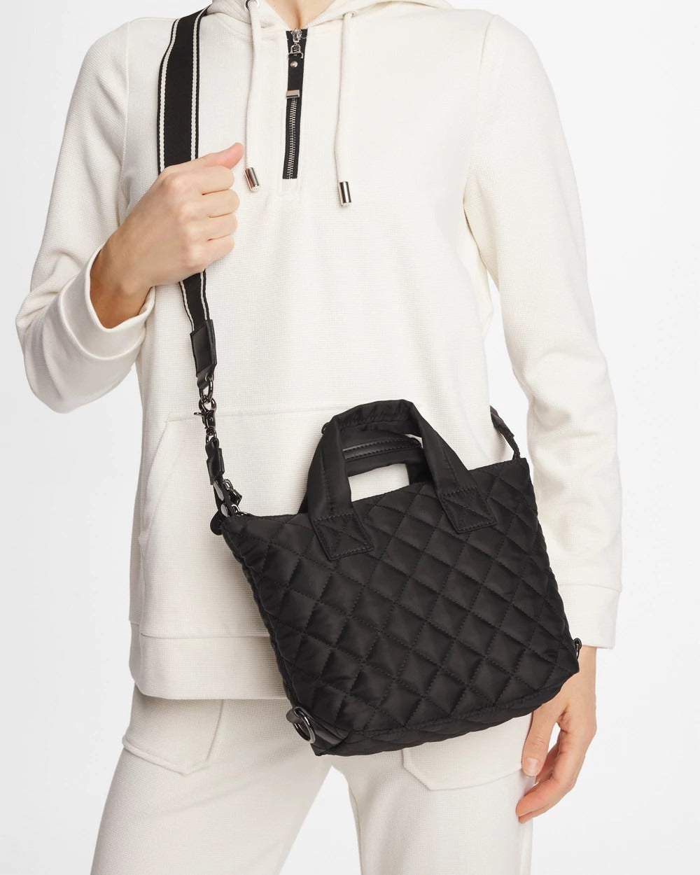 Chico's Classic | Quilted Cross Body Sport Tote Bag