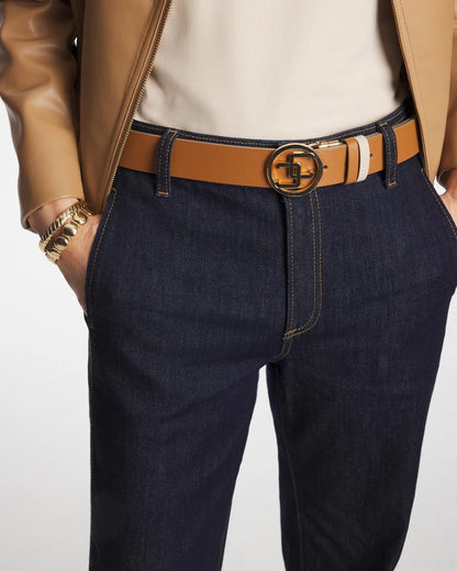 Chico's Signature | CC Reversible Double Keeper Belt