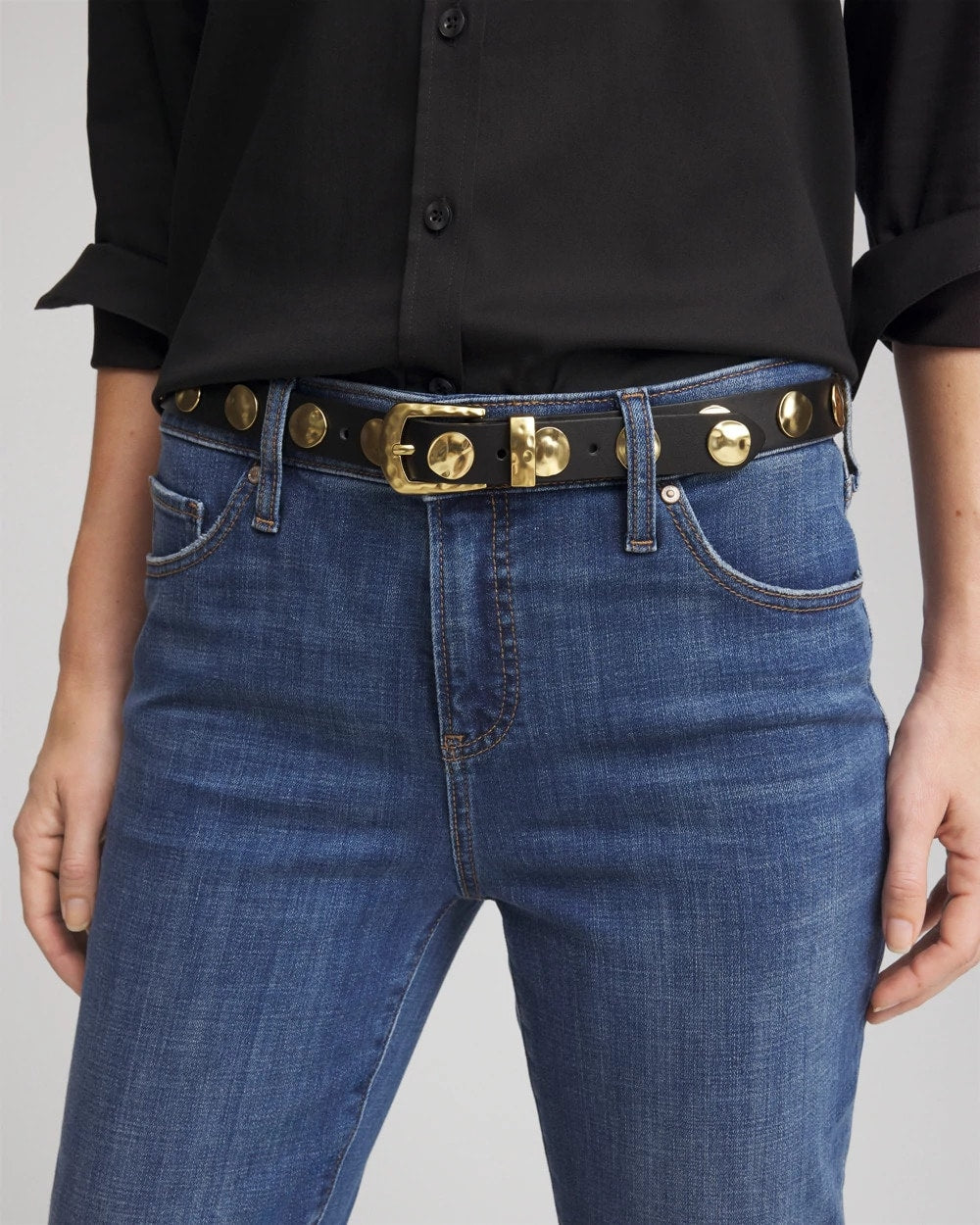 Chico's Quality | Studded Faux Leather Trouser Belt