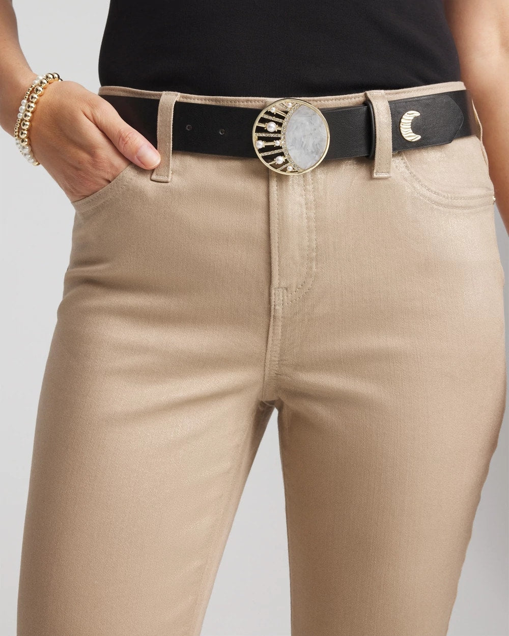 Chico's Great Value | Moon & Stars Trouser Belt