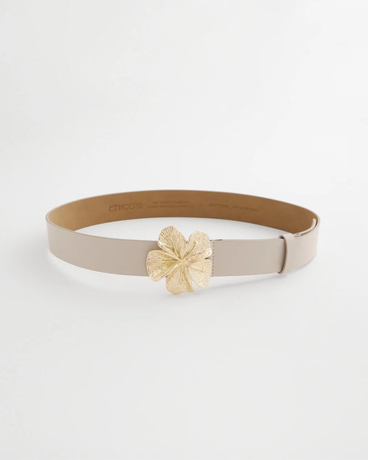Chico's Popular | Floral Buckle Trouser Belt