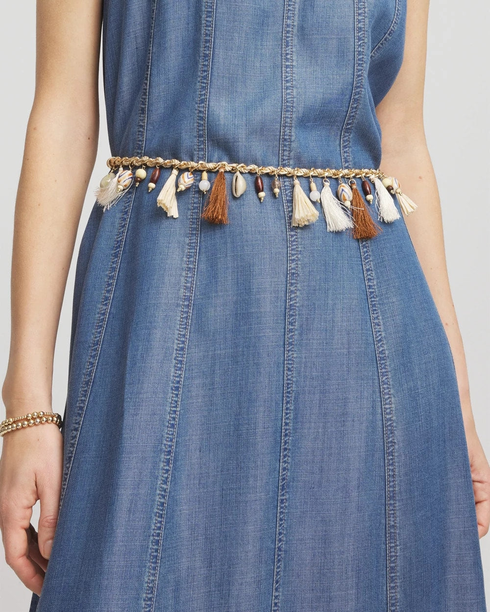 Chico's Classic | Novelty Beaded Chain Belt