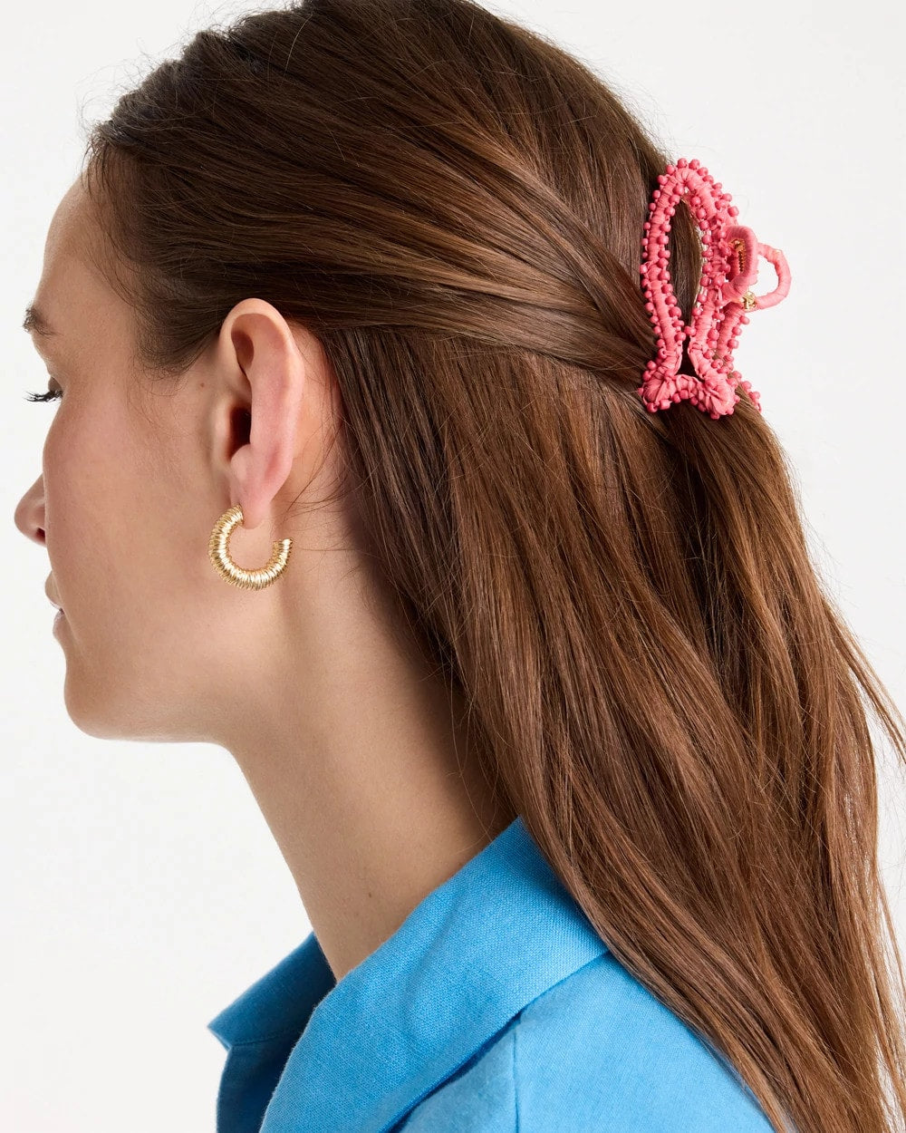 Chico's Smart Buy | Coral Fish Raffia Hair Clip