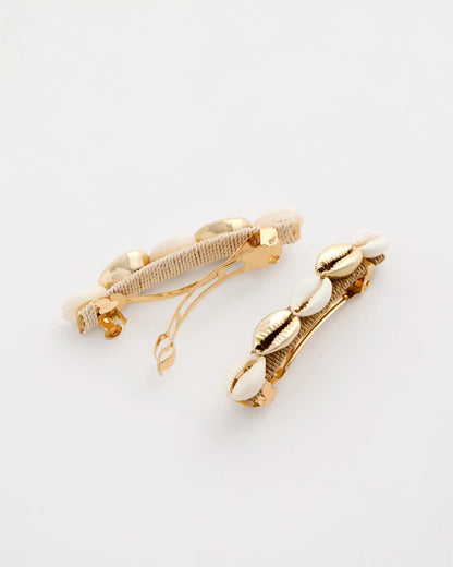 Chico's Exclusive | Seashell-Inspired Hair Clip Set