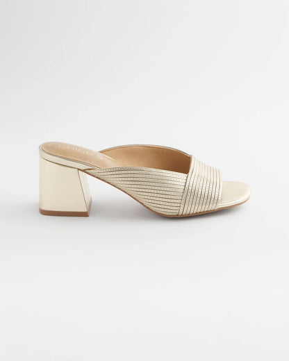 Chico's Popular | Vinia Metallic Rope Block Heels