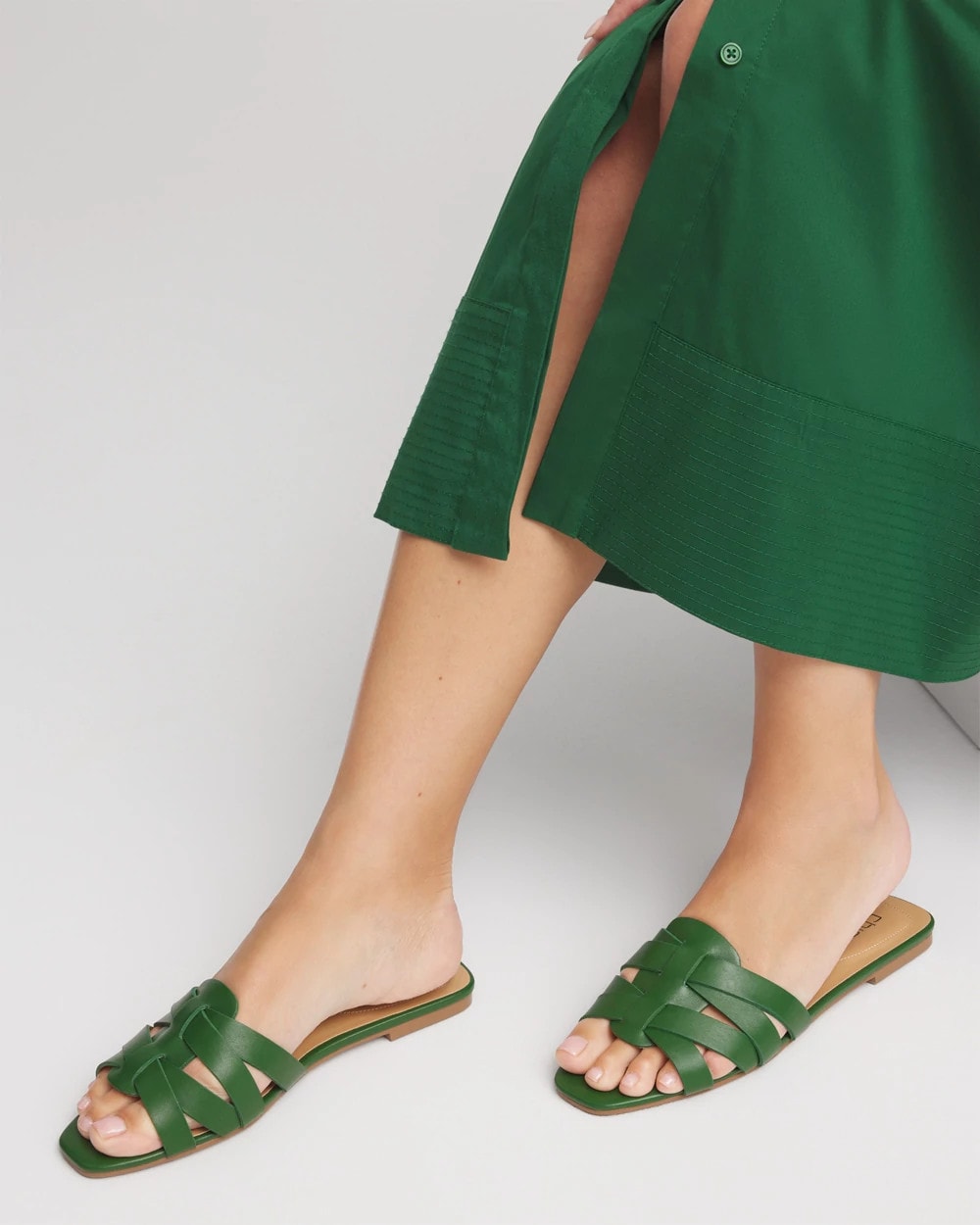 Chico's Value | Cassidy Cross-Strap Slide Sandals