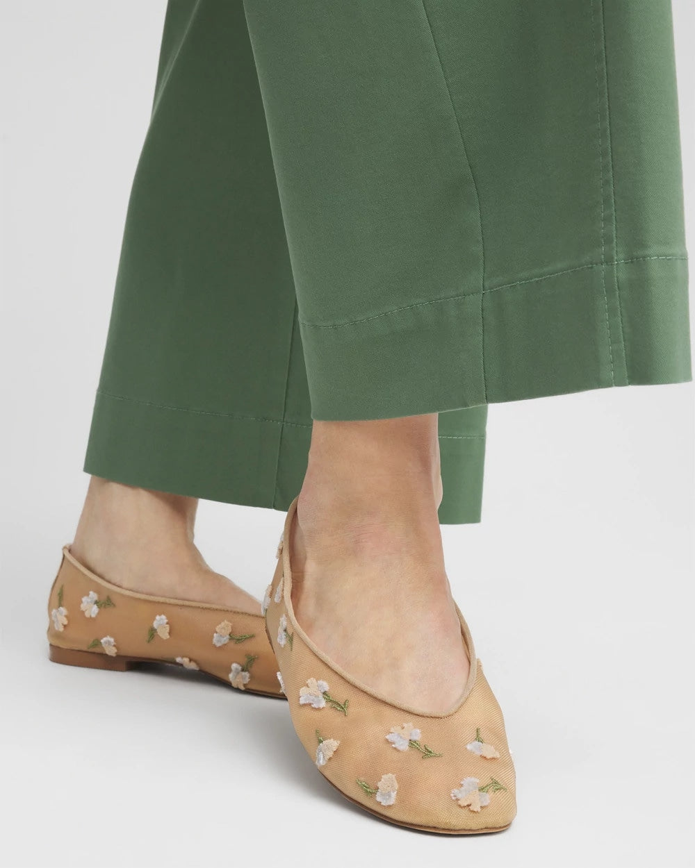 Chico's Trending | Orchid Embroidered Ballet Flats
