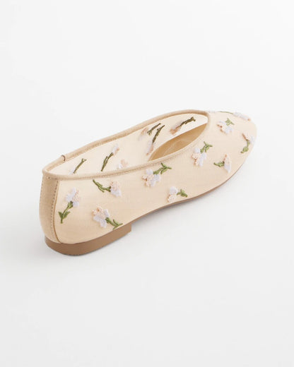 Chico's Trending | Orchid Embroidered Ballet Flats