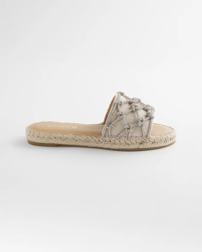Chico's Smart Buy | Linen Knotted Espadrille Slides