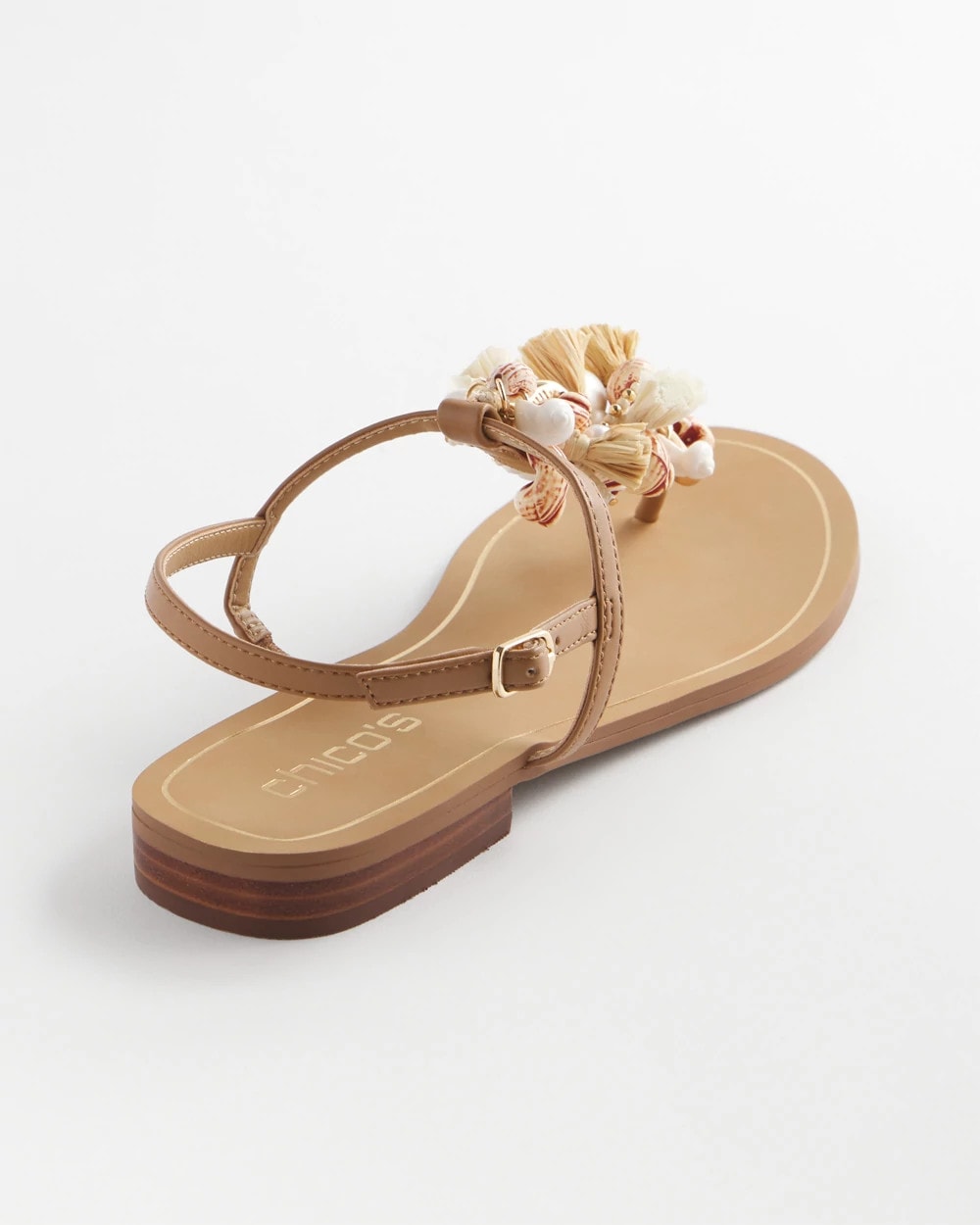 Chico's Classic | Beach Seashell T-Strap Sandals