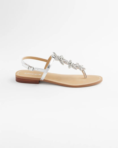 Chico's Signature | Beach Starfish T-Strap Sandals
