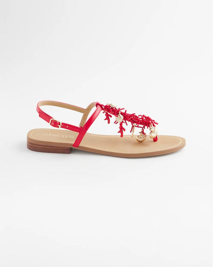 Chico's Discount | Coral Beach T-Strap Sandals