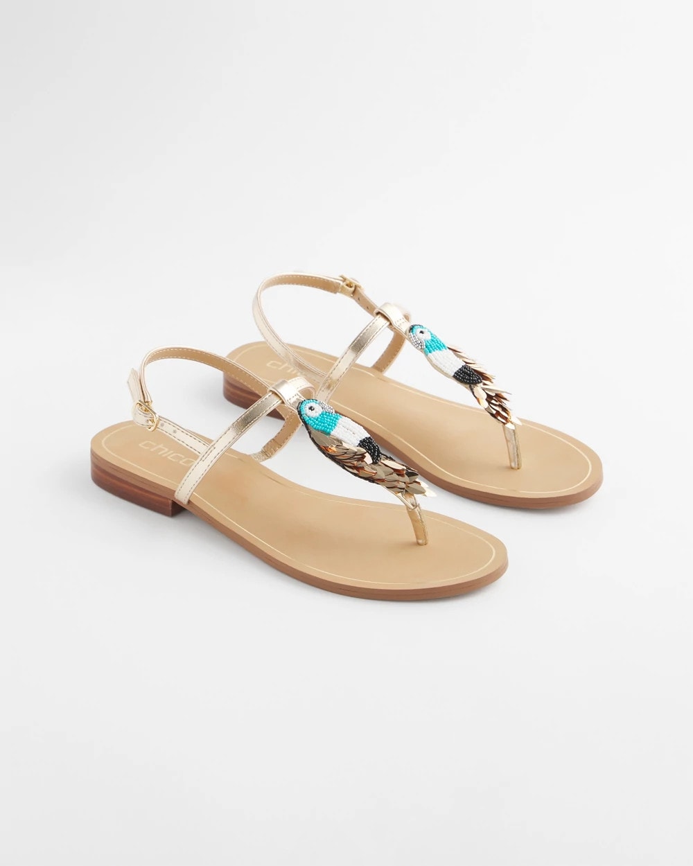 Chico's Discount | Beach Parrot T-Strap Sandals