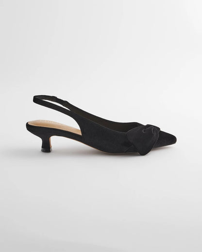 Chico's Recommended | Charm Velvet Bow Kitten Heels