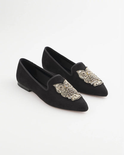 Chico's Premium | Black Microsuede Loafers
