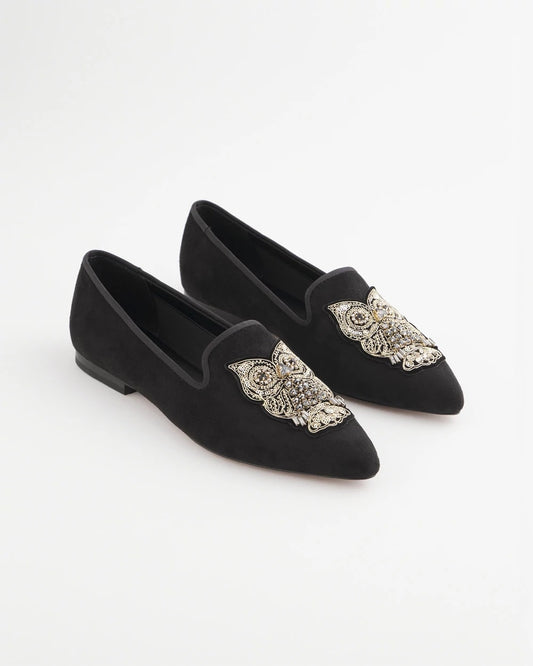 Chico's Premium | Black Microsuede Loafers