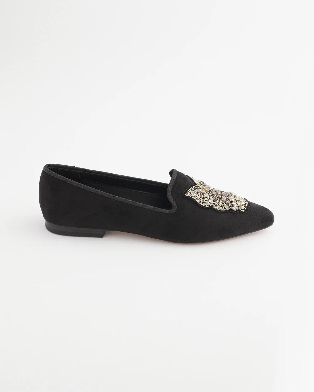 Chico's Premium | Black Microsuede Loafers