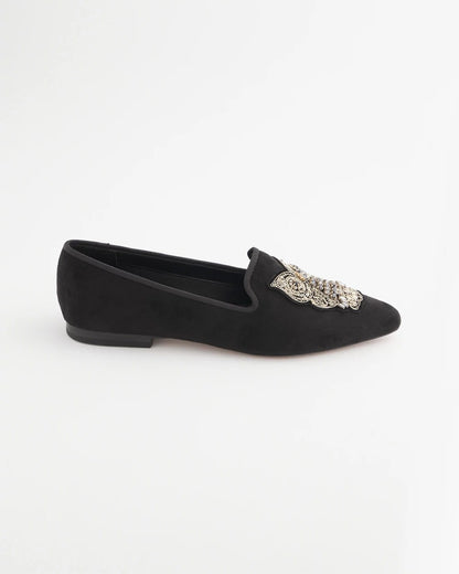 Chico's Premium | Black Microsuede Loafers