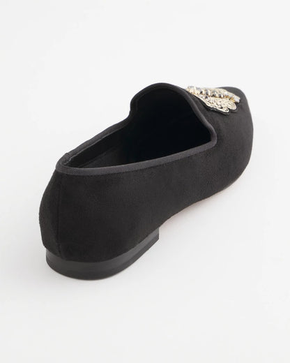 Chico's Premium | Black Microsuede Loafers