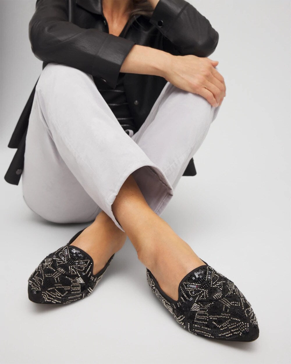 Chico's Featured | Gwyn Art Deco Beaded Flats