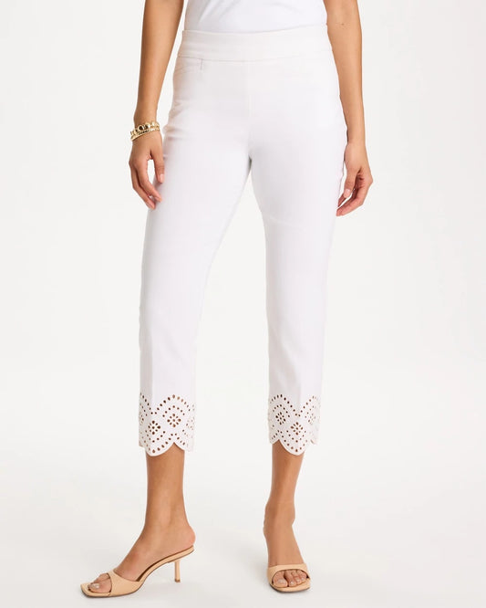 Chico's Great Value | Petite Brigitte™ Slim Scalloped Ankle Pants