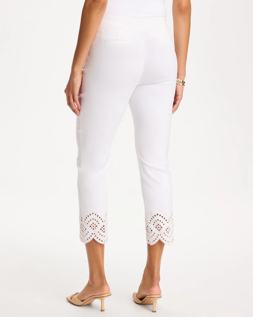 Chico's Great Value | Petite Brigitte™ Slim Scalloped Ankle Pants