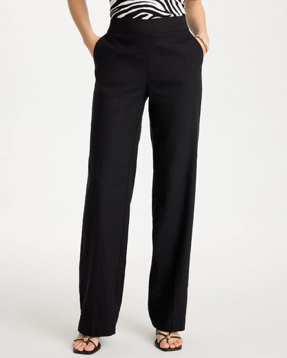 Chico's Recommended | Pull-On Wide-Leg Linen Pants