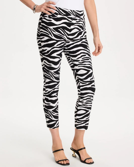 Chico's Best Price | Zebra Brigitte™ Slim Pull-On Crop Pant