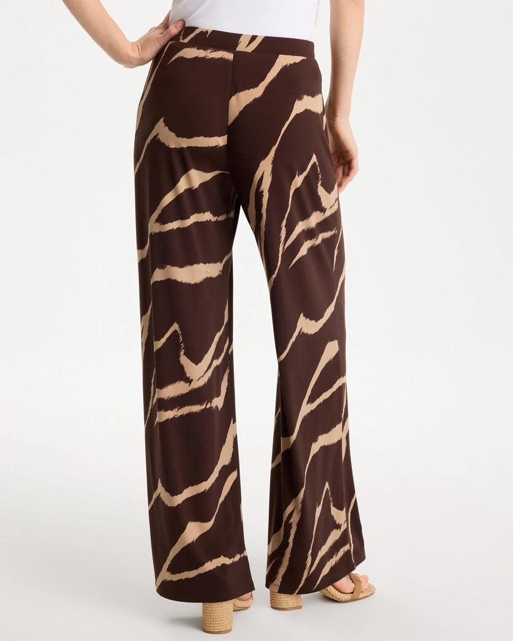 Chico's Premium | Travelers™ Zebra Knit Wide-Leg Pants