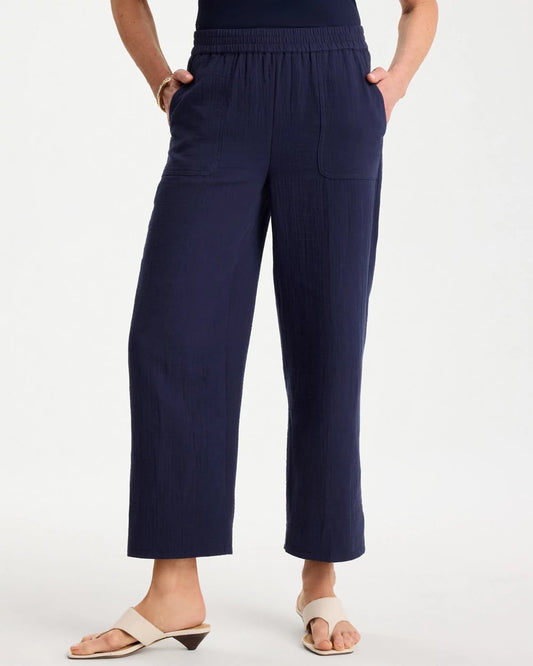 Chico's Top Pick | Cotton Gauze Tapered Crop Pant