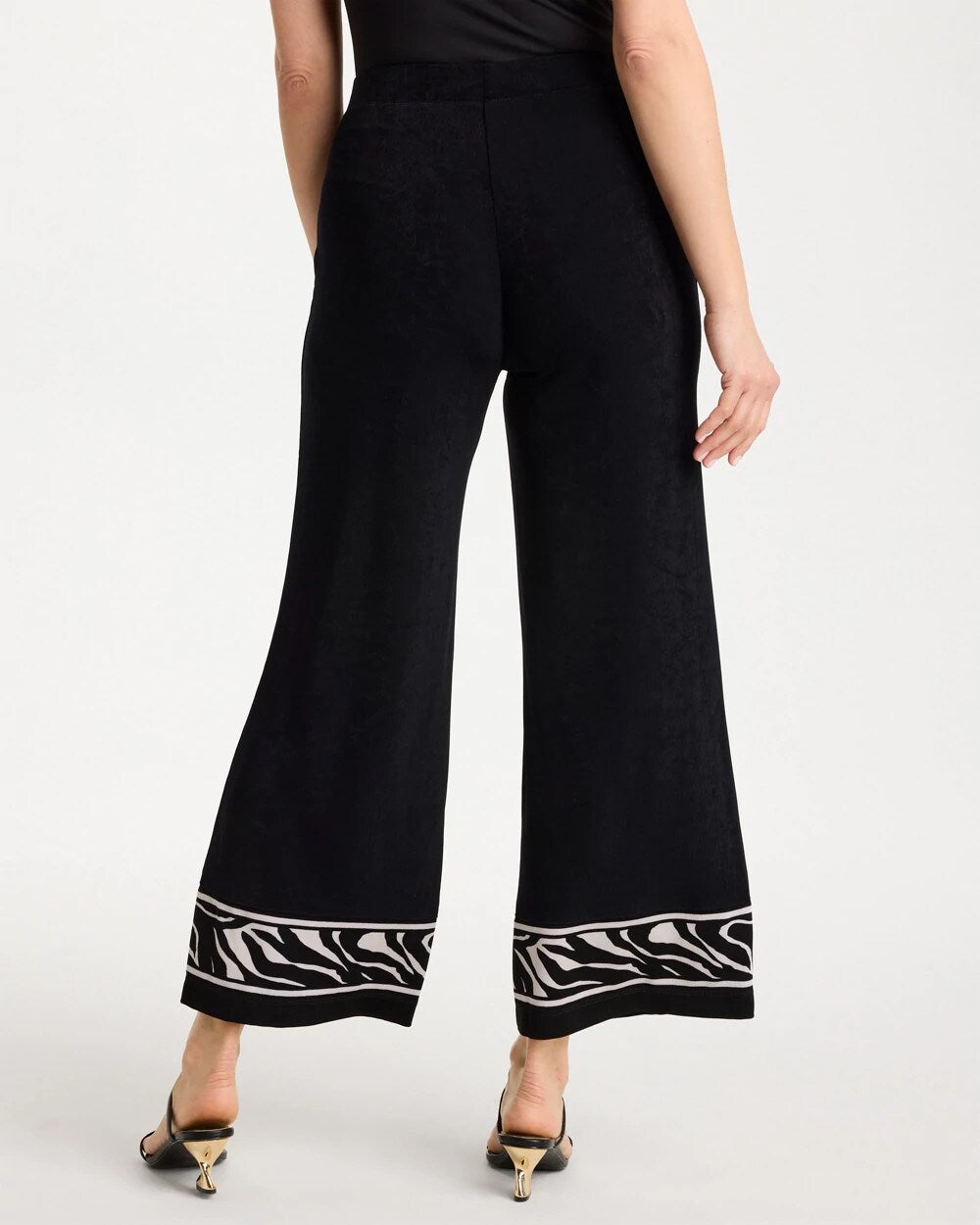 Chico's Signature | Travelers™ Abstract Zebra Cropped Pants