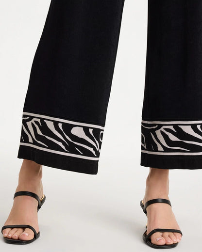 Chico's Signature | Travelers™ Abstract Zebra Cropped Pants