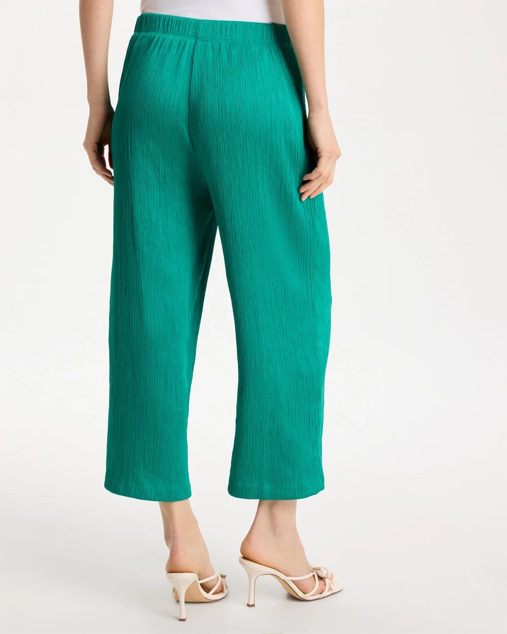 Chico's Sale | Petite Travelers™ Crinkle Textured Crop Pants