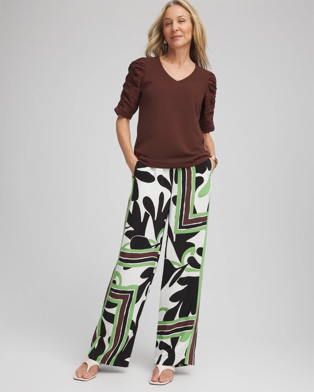 Chico's Hot Sale | Printed Silky Soft Pants