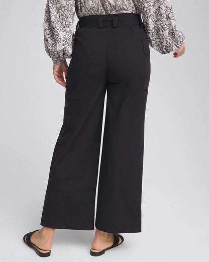Chico's New | Belted Twill Utility Cropped Pants
