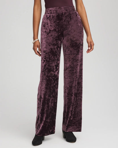 Chico's Deals | Crushed Velvet Wide-Leg Pants