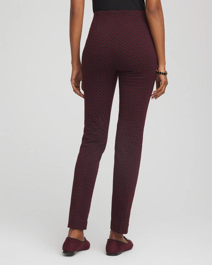 Chico's Quality | Circle Jacquard Juliet Slim Ankle Pants