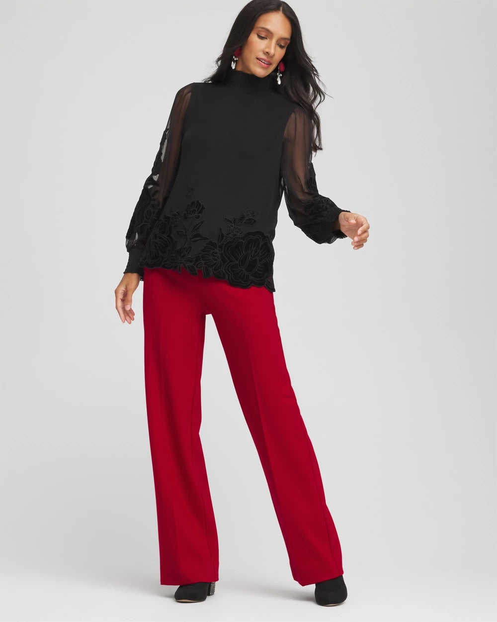 Chico's Trending | Emme Wide-Leg Trouser Ponte Pants