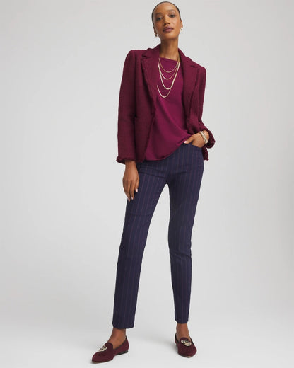 Chico's Best Price | Pinstriped Brigitte™ Slim Pull-On Ankle Pants