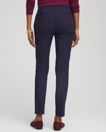 Chico's Best Price | Pinstriped Brigitte™ Slim Pull-On Ankle Pants