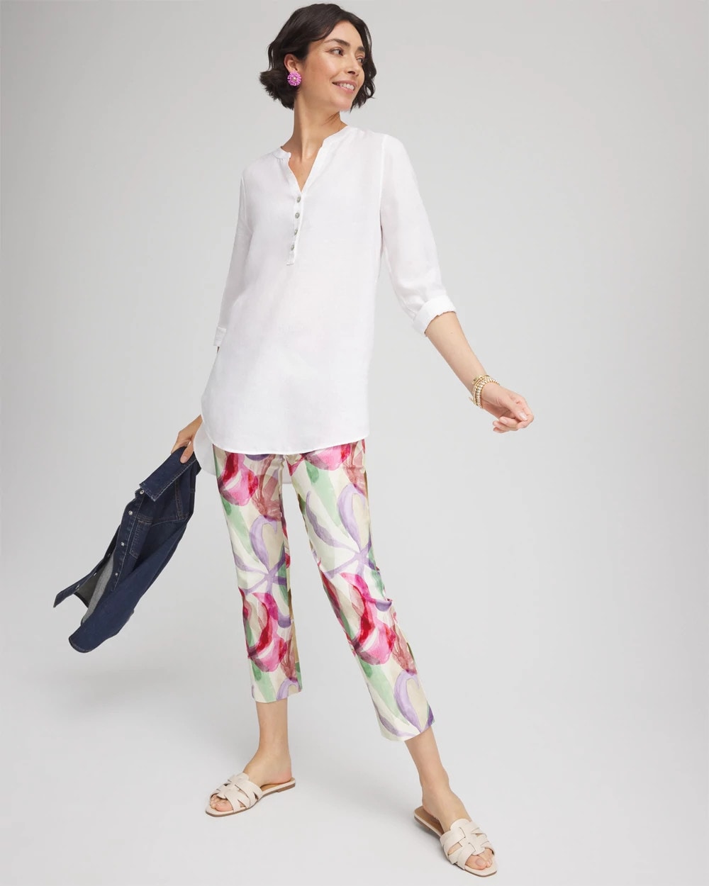 Chico's Trending | Brigitte™ Slub Slim Cropped Pants