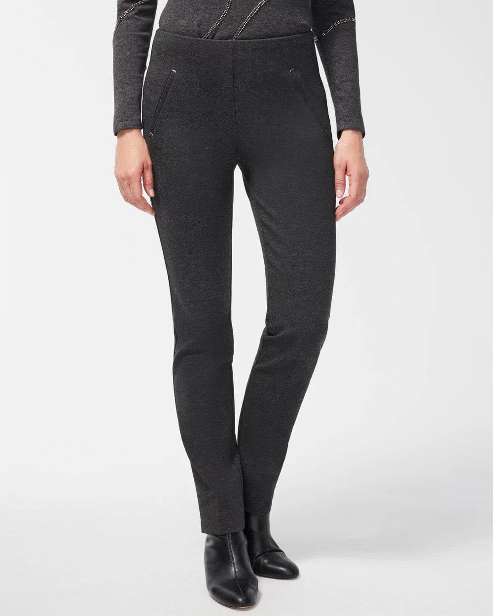 Chico's Latest | Juliet Trim Detail Ponte Pants